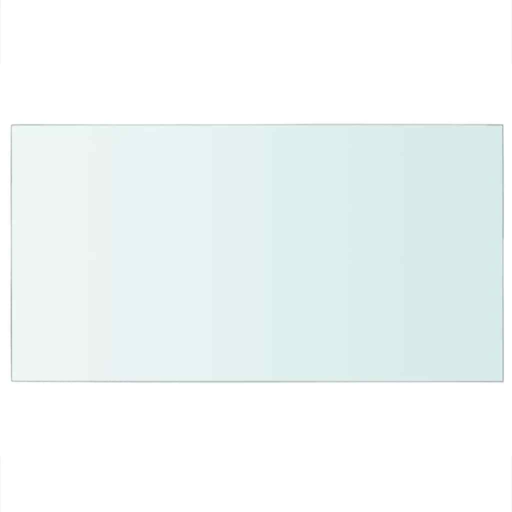 Vidaxl wandschap transparant 40x25 cm glas