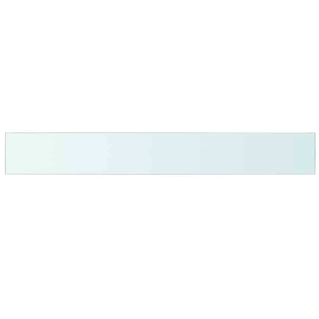 Vidaxl wandschap transparant 110x15 cm glas
