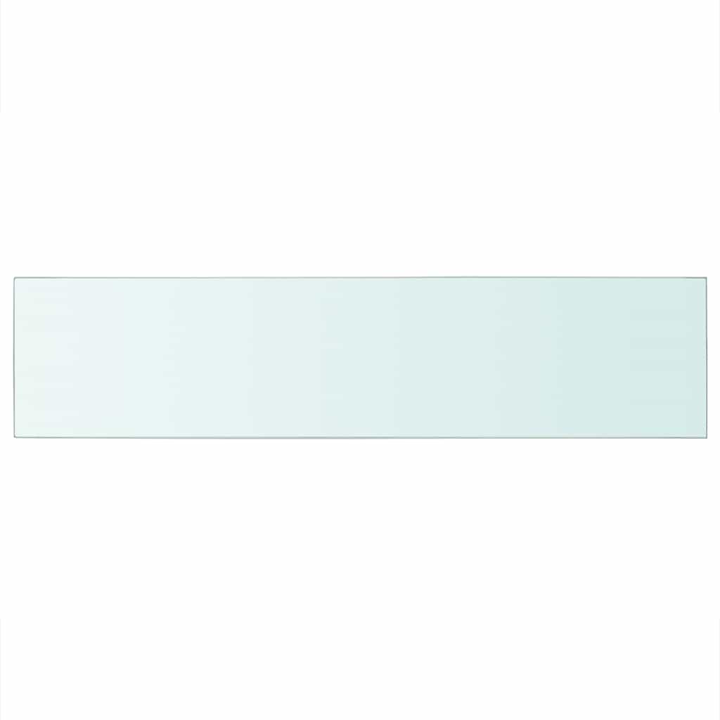 Vidaxl wandschap transparant 110x25 cm glas