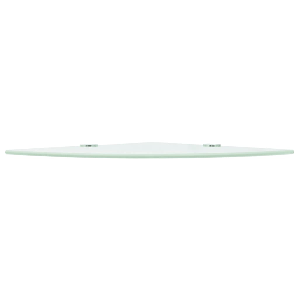 Vidaxl hoekschap met chromen dragers wit 35x35 cm glas