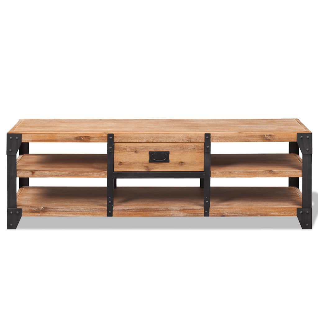 Vidaxl tv-meubel 140x40x45 cm massief acaciahout