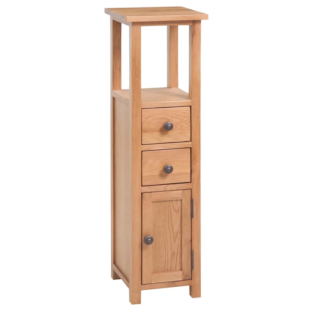 Vidaxl hoekkast 26x26x94 cm massief eikenhout