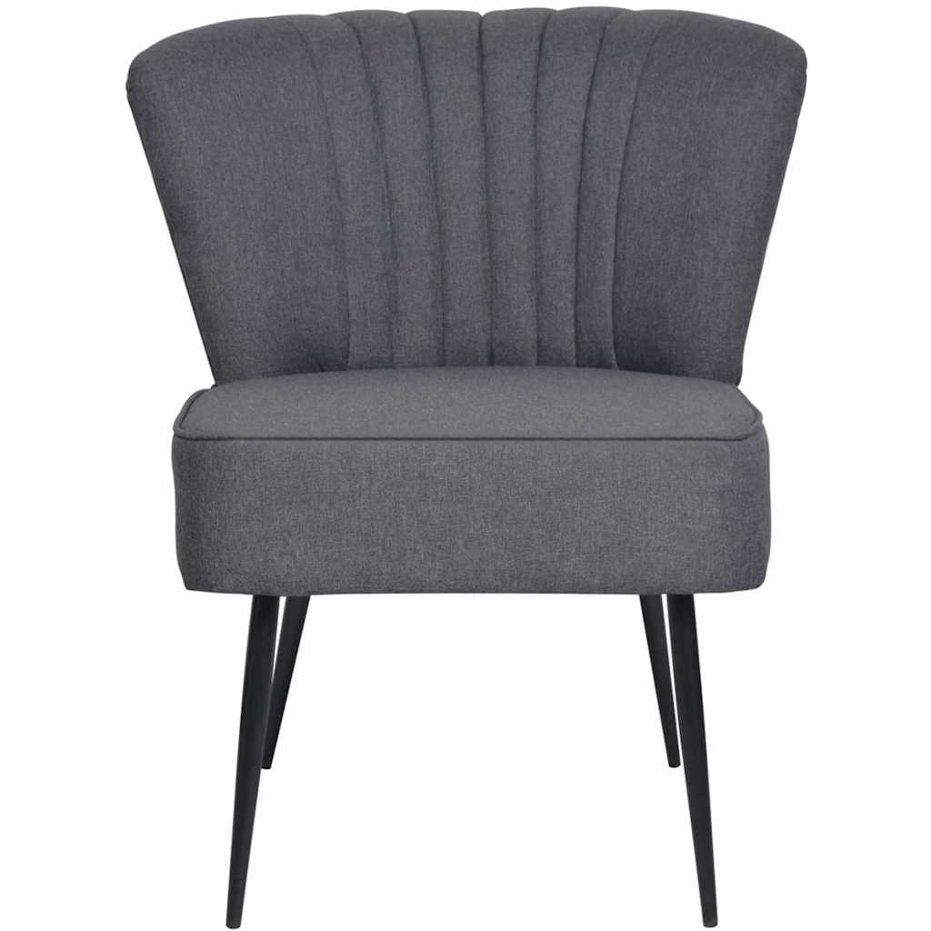 Vidaxl cocktailstoel stof donkergrijs