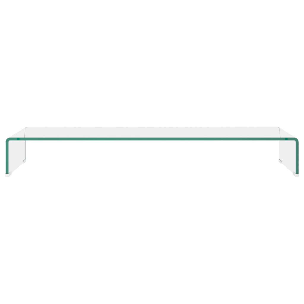 Vidaxl tv-meubel monitorverhoger transparant 100x30x13 cm glas