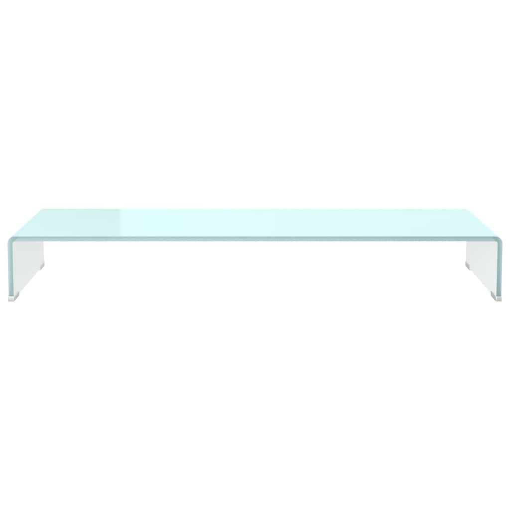 Vidaxl tv-meubel monitorverhoger 100x30x13 cm glas groen