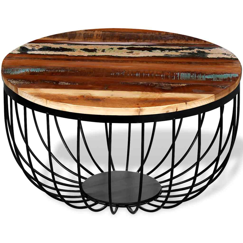 Vidaxl salontafel massief gerecycled hout