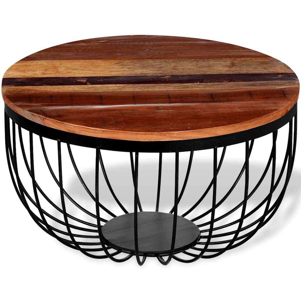 Vidaxl salontafel massief gerecycled hout