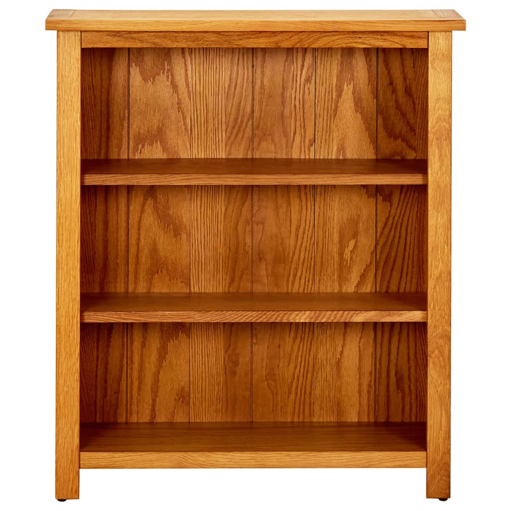 Vidaxl boekenkast met 3 schappen 70x22,5x82 cm massief eikenhout