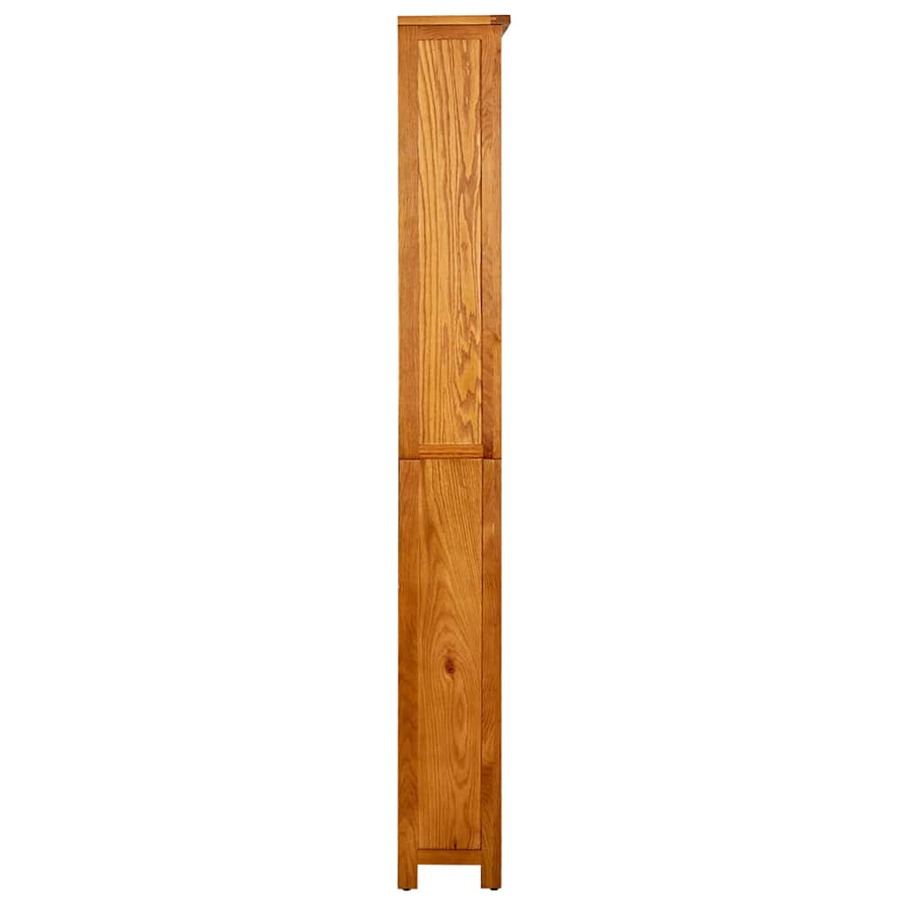 Vidaxl boekenkast met 6 schappen 80x22,5x180 cm massief eikenhout