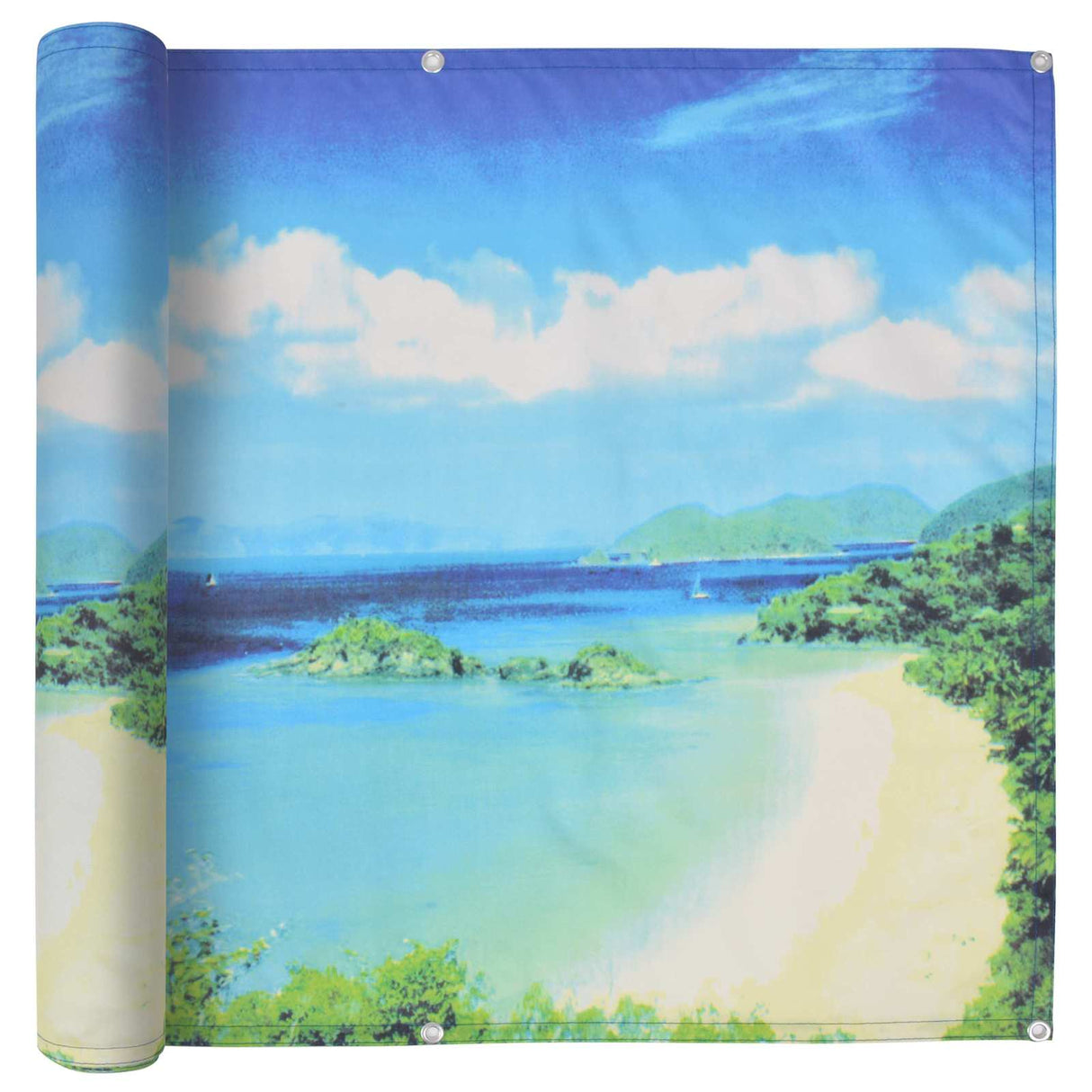 Vidaxl buitenparasol meerkleurig 400 x 90 cm oxford