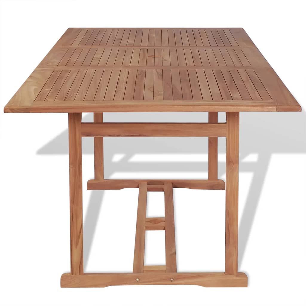 Vidaxl tuintafel 180x90x75 cm massief teakhout