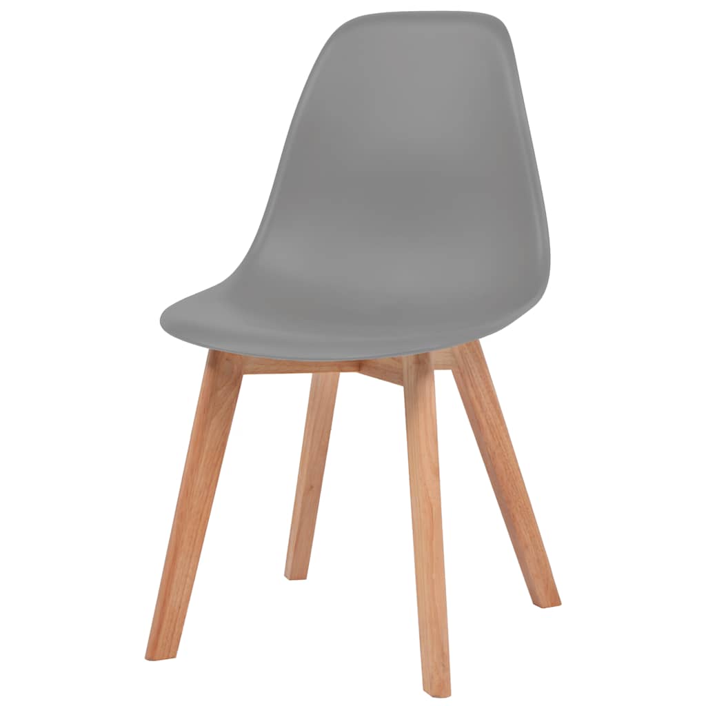 Vidaxl eetkamerstoelen 2 st kunststof grijs