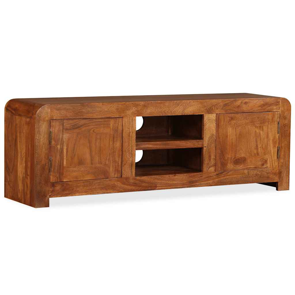 Vidaxl tv-meubel 120x30x40 cm massief hout met honingafwerking