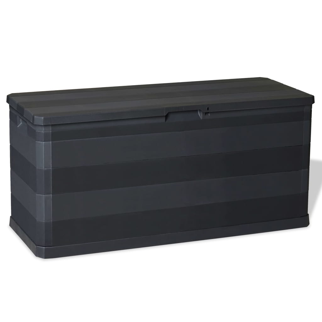 Vidaxl tuinbox 117x45x56 cm zwart