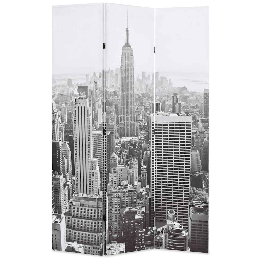 Vidaxl kamerscherm new york bij daglicht 120x170 cm zwart en wit