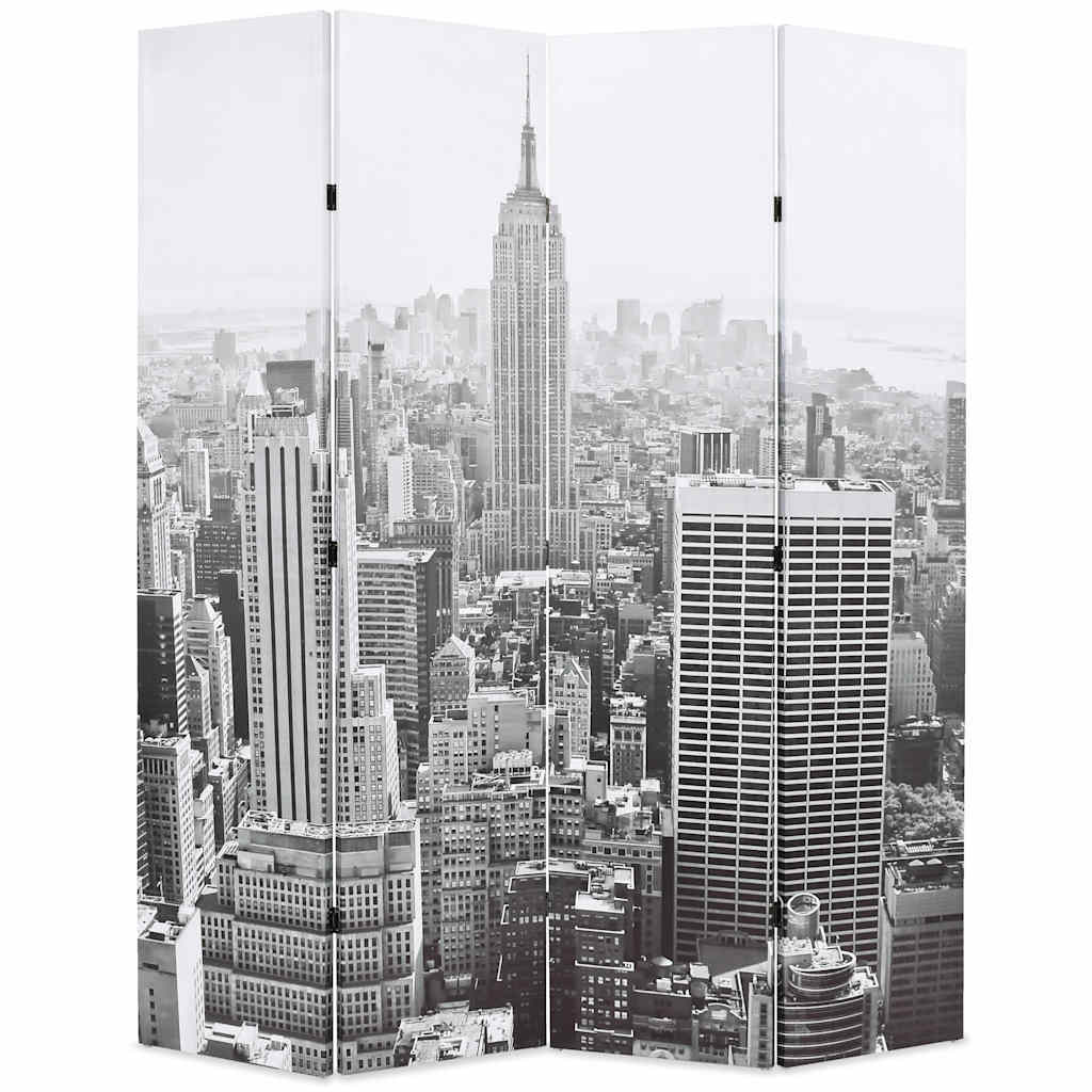 Vidaxl kamerscherm new york bij daglicht 160x170 cm zwart en wit