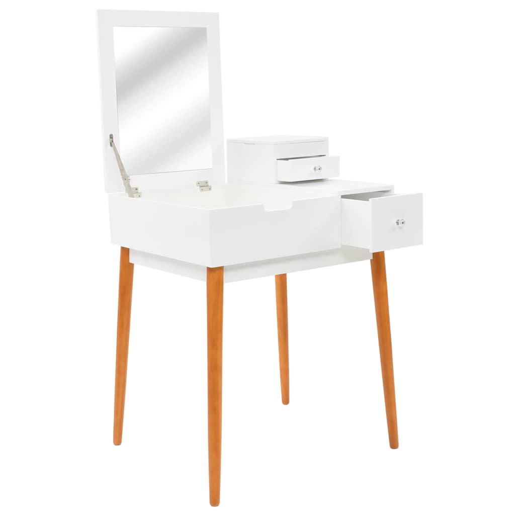 Vidaxl kaptafel met spiegel 60x50x86 cm mdf