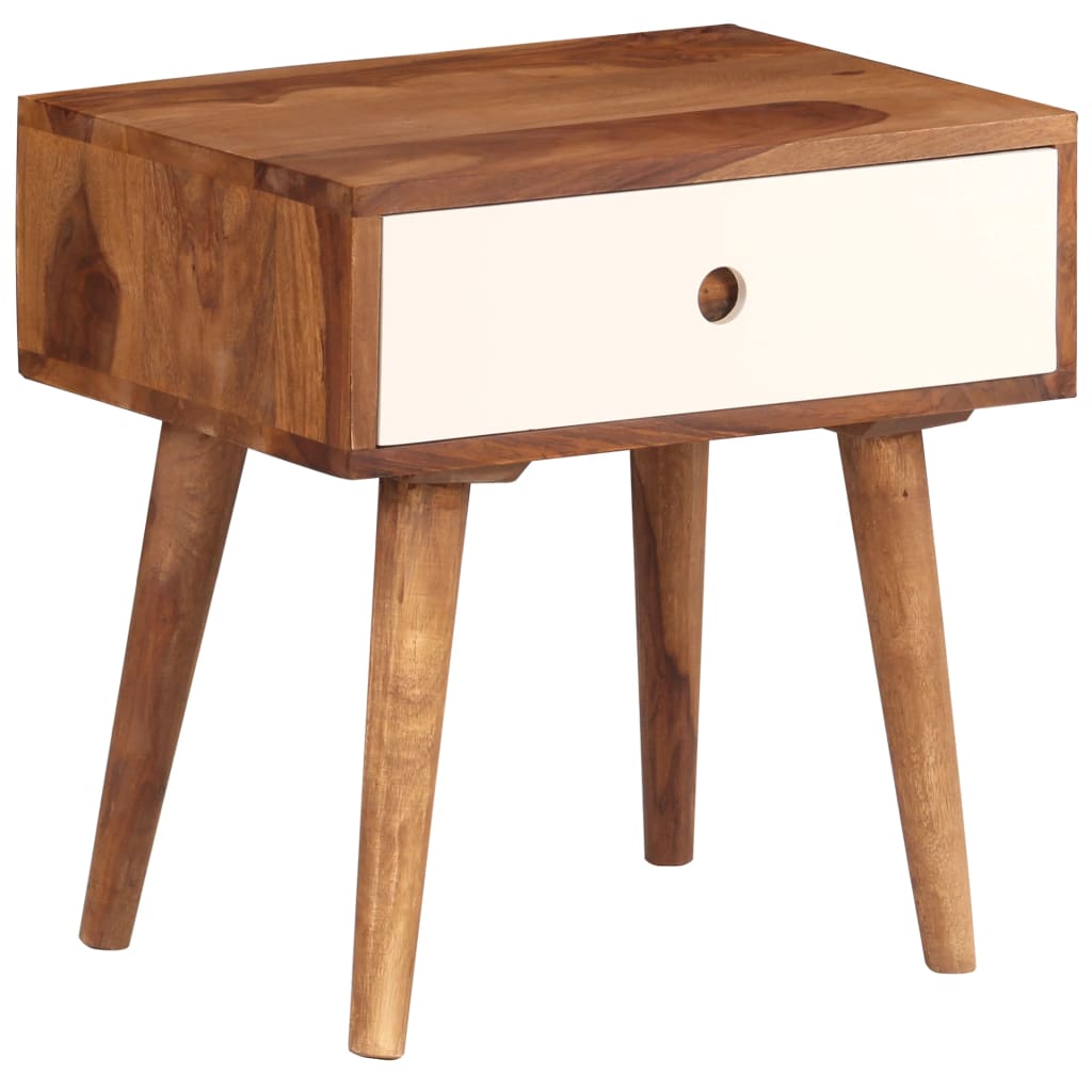 Vidaxl nachtkastje 45x30x45 cm massief acaciahout