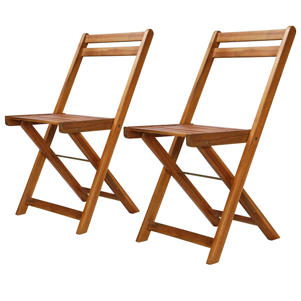 Vidaxl bistrostoelen 2 st massief acaciahout