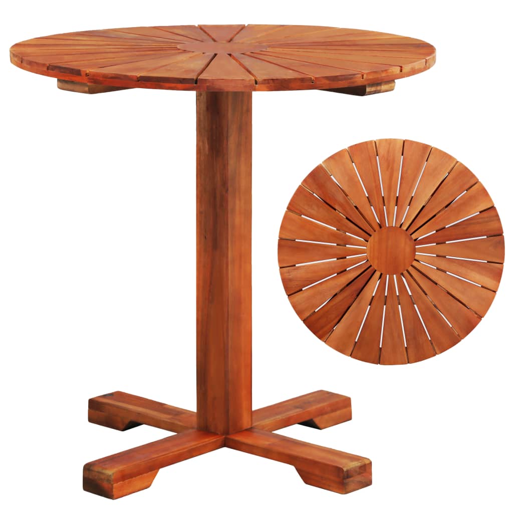 Vidaxl bistrotafel 70x70 cm massief acaciahout