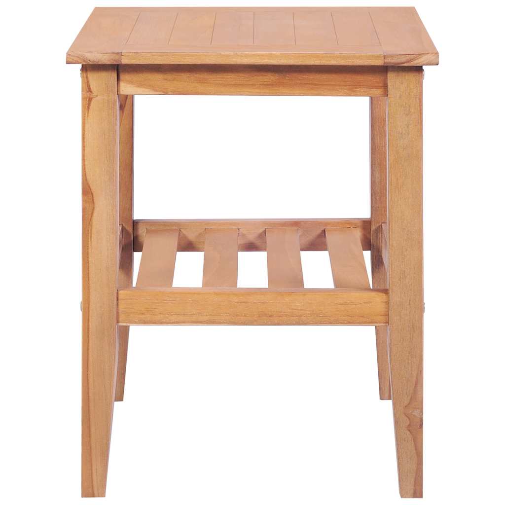 Vidaxl salontafel vierkant 40x40x50 cm massief teakhout