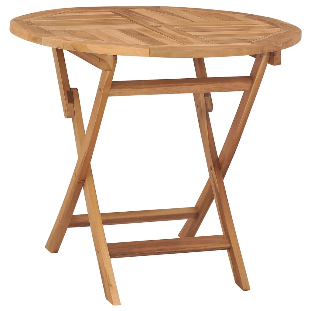 Vidaxl tuintafel inklapbaar 85x76 cm massief teakhout