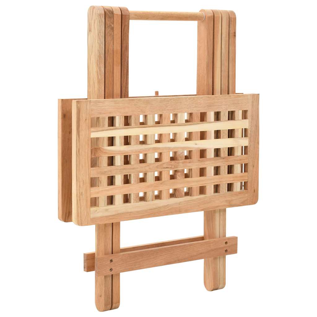 Vidaxl bijzettafel inklapbaar 50x50x49 cm massief walnotenhout