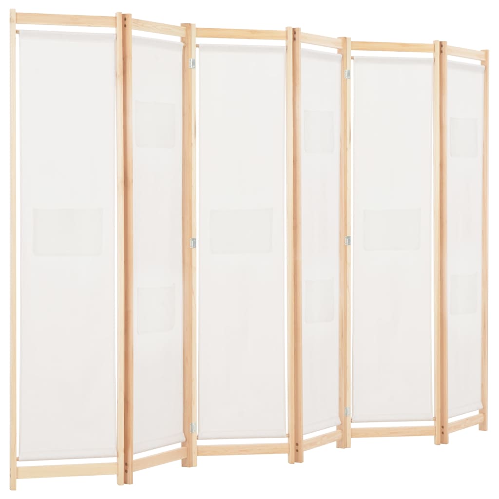 Vidaxl kamerscherm met 6 panelen 240x170x4 cm stof crème