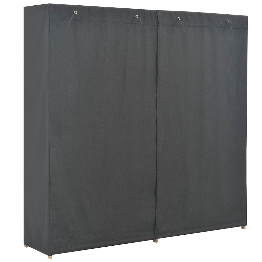 Vidaxl kledingkast 200x40x170 cm stof grijs