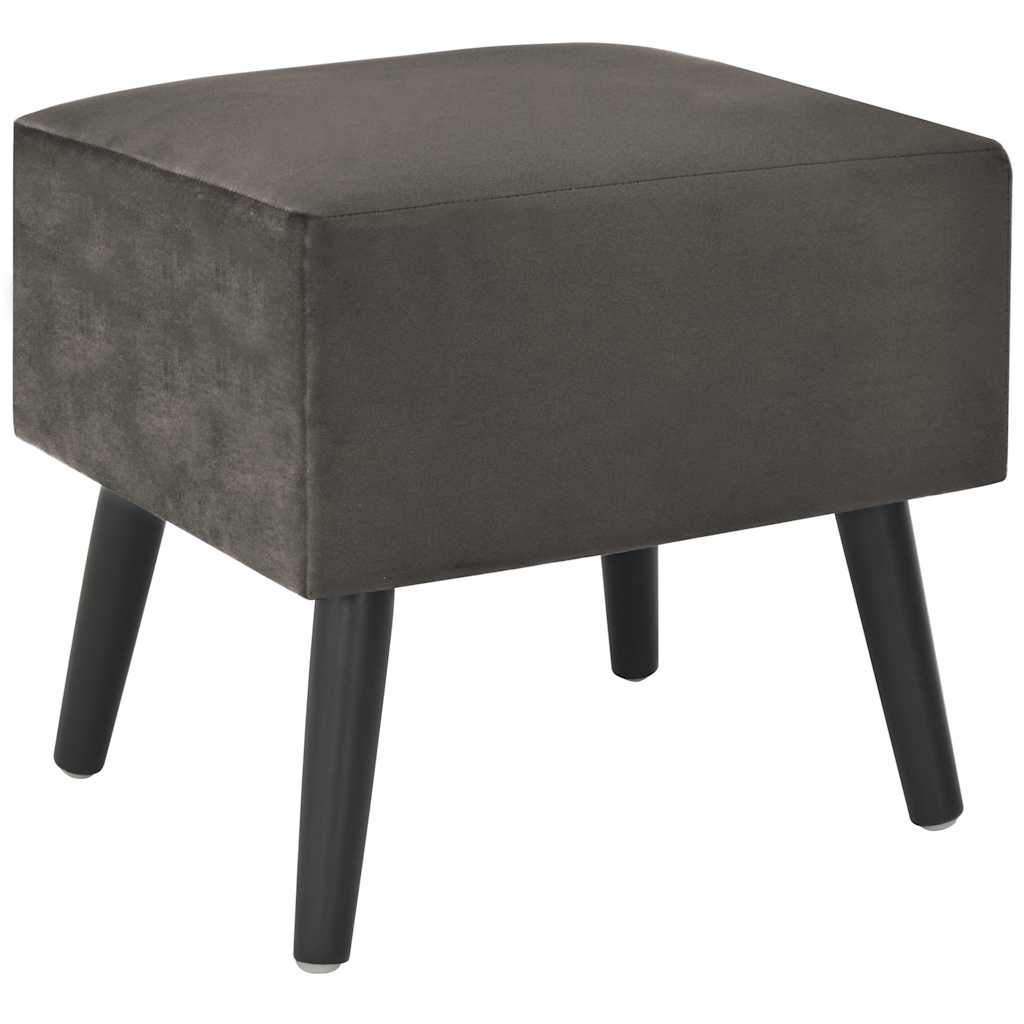 Vidaxl nachtkastje 40x35x40 cm fluweel grijs