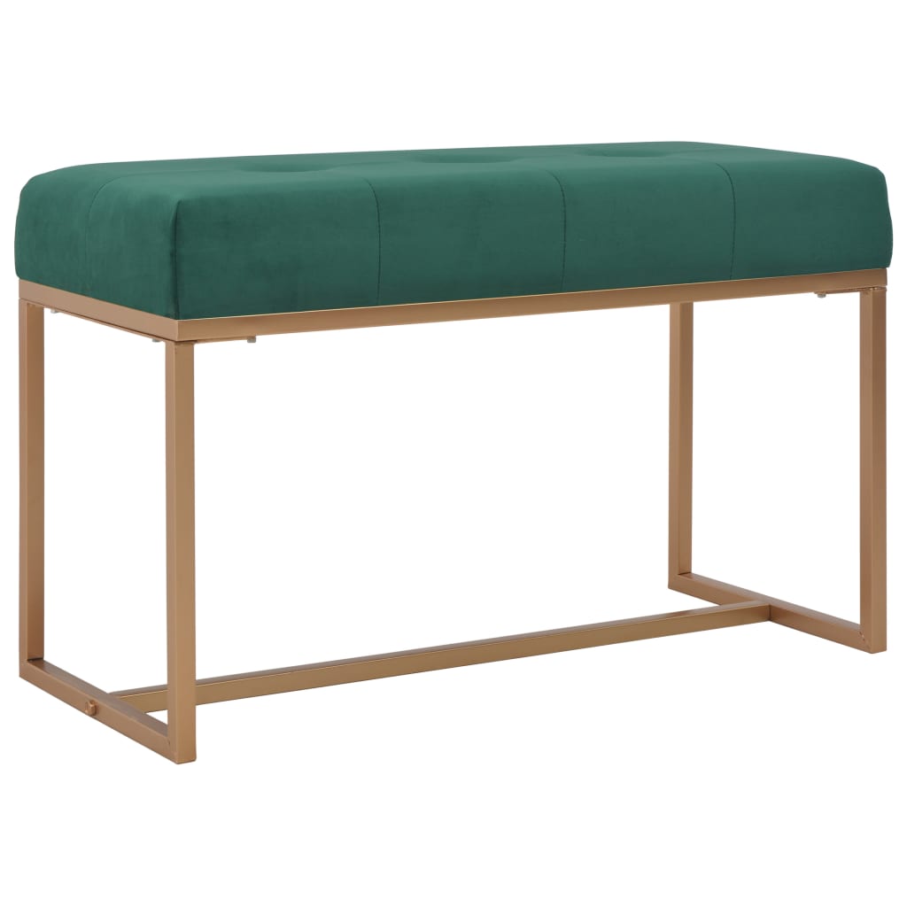 Vidaxl bankje 80 cm fluweel groen