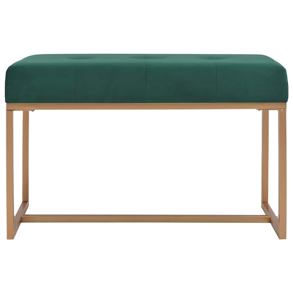 Vidaxl bankje 80 cm fluweel groen
