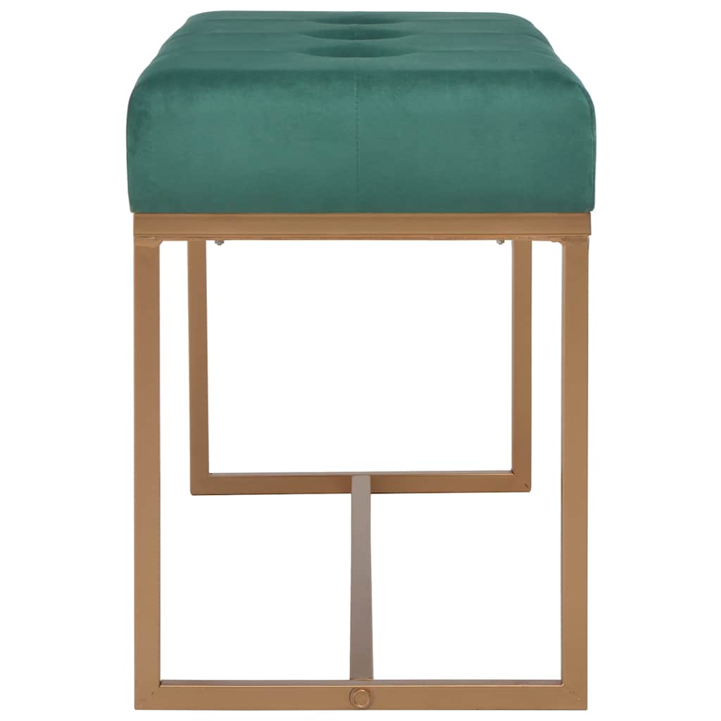 Vidaxl bankje 80 cm fluweel groen
