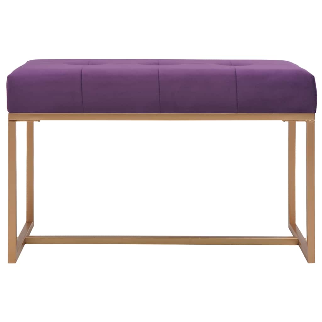 Vidaxl bankje 80 cm fluweel paars