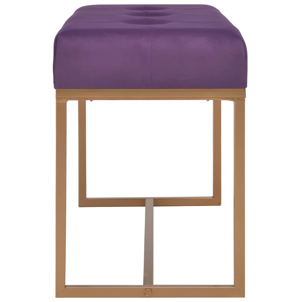 Vidaxl bankje 80 cm fluweel paars