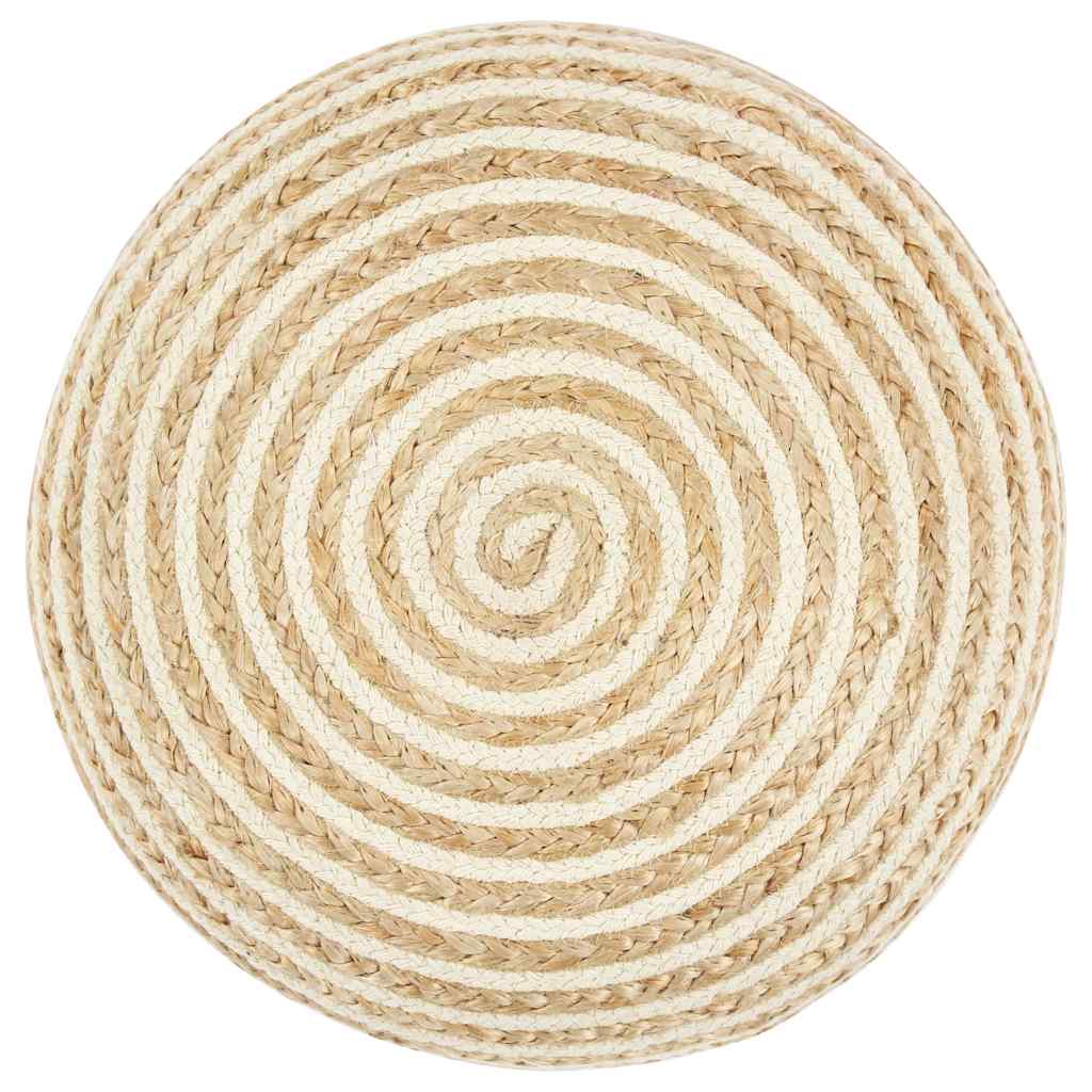Vidaxl poef handgemaakt 45x30 cm jute