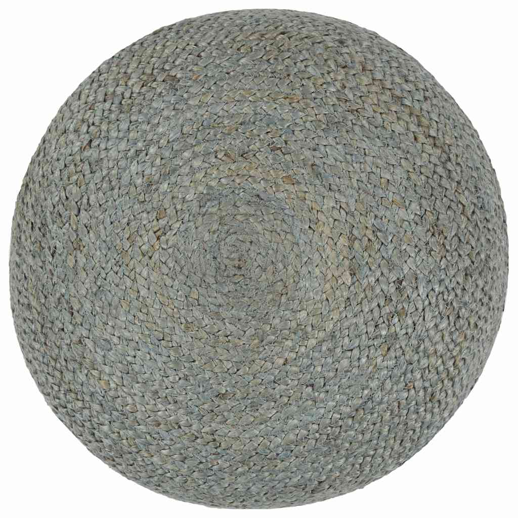 Vidaxl poef handgemaakt 45x30 cm jute olijfgroen