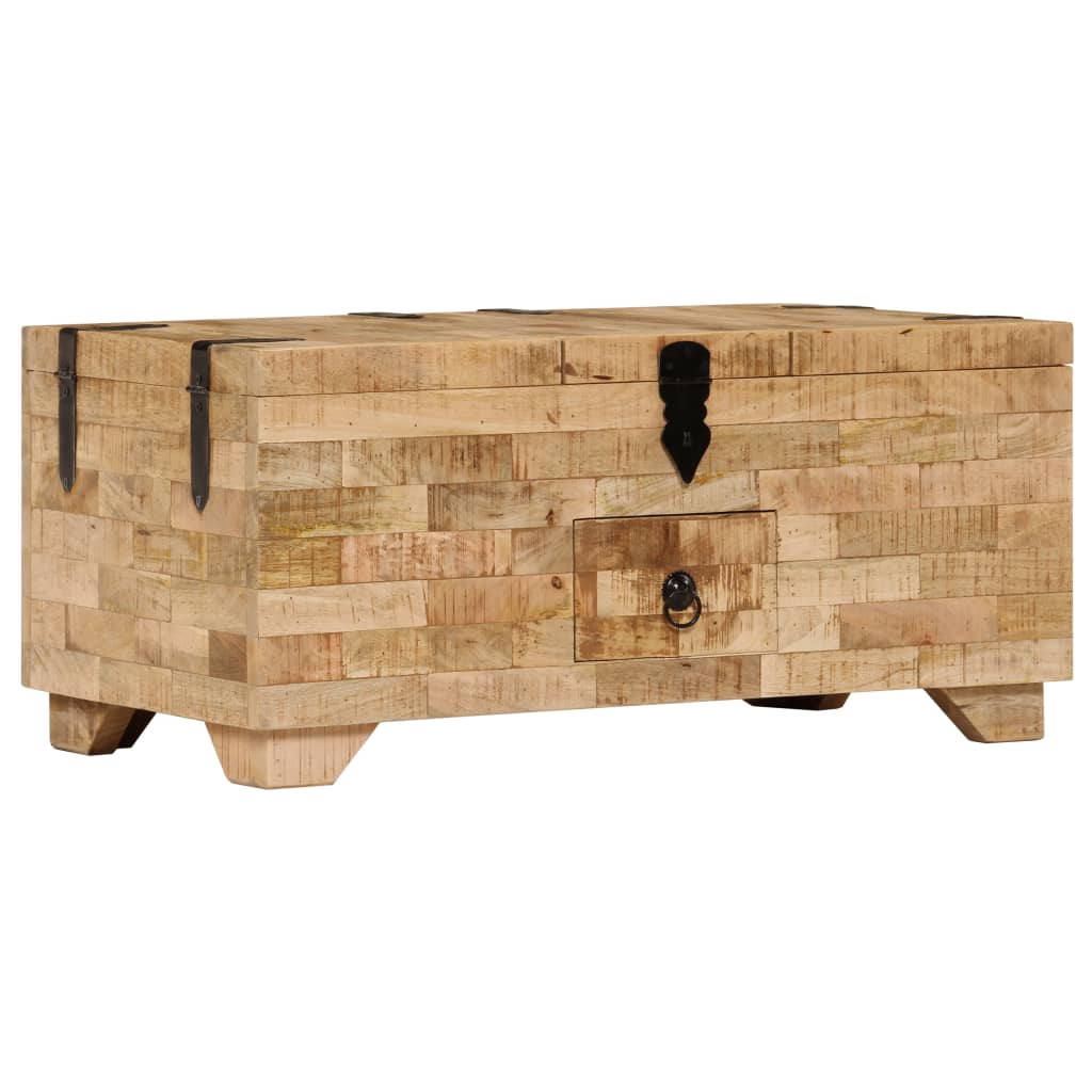 Vidaxl salontafel 80x40x35 cm massief mangohout