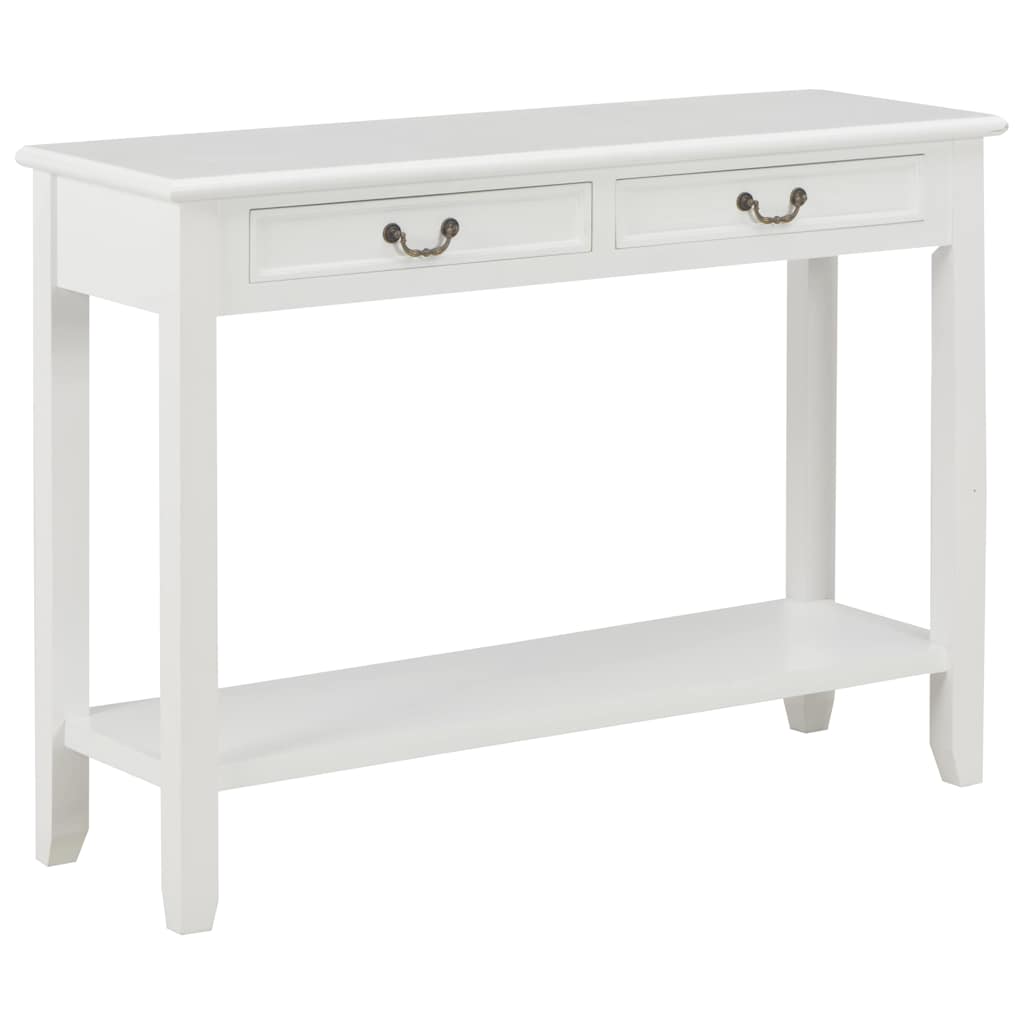 Vidaxl wandtafel 110x35x80 cm hout wit
