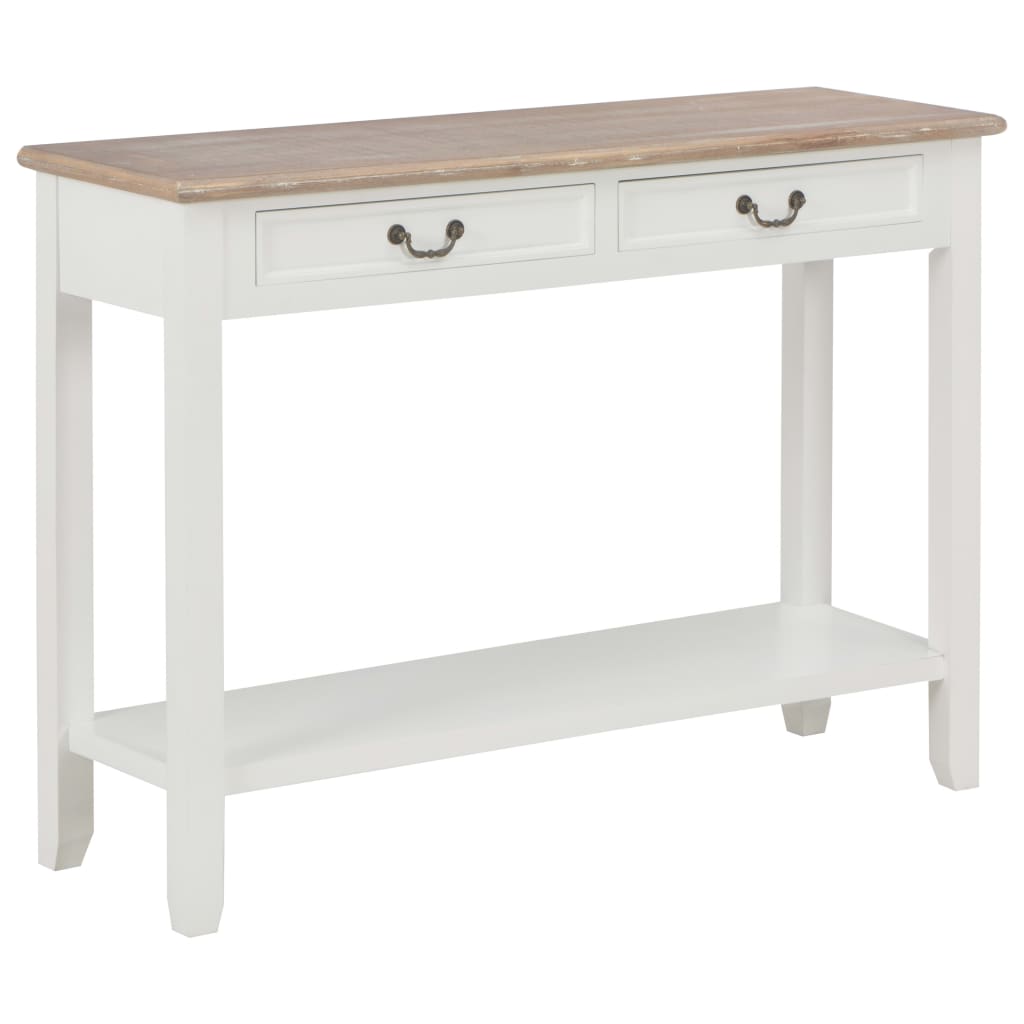 Vidaxl wandtafel 110x35x80 cm hout wit