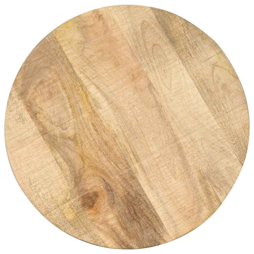 Vidaxl bijzettafel 45x(45-62) cm massief mangohout en gietijzer