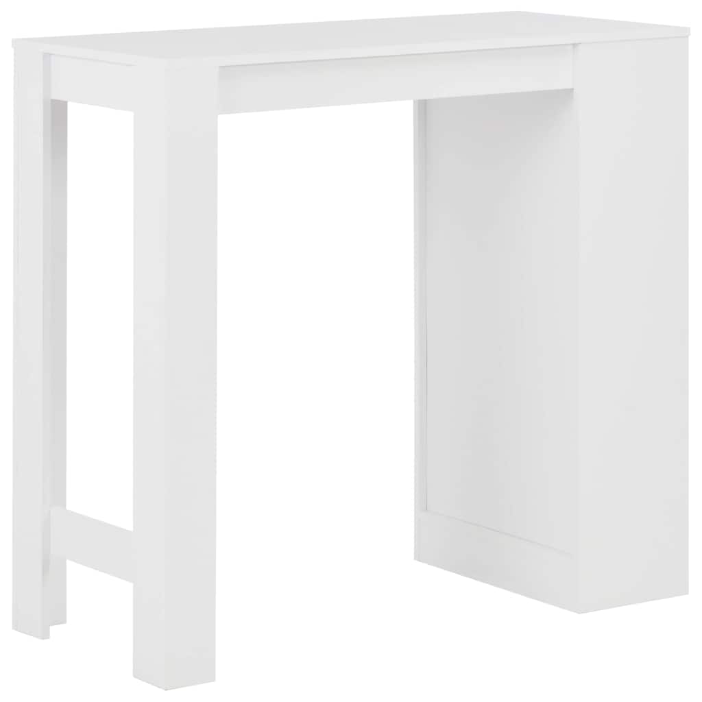 Vidaxl bartafel met schap 110x50x103 cm wit