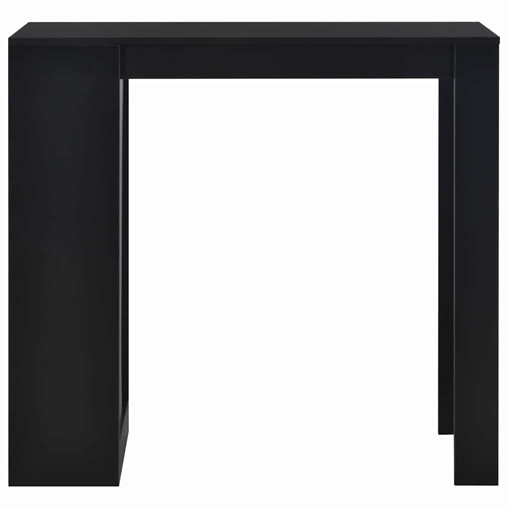 Vidaxl bartafel met schap 110x50x103 cm zwart