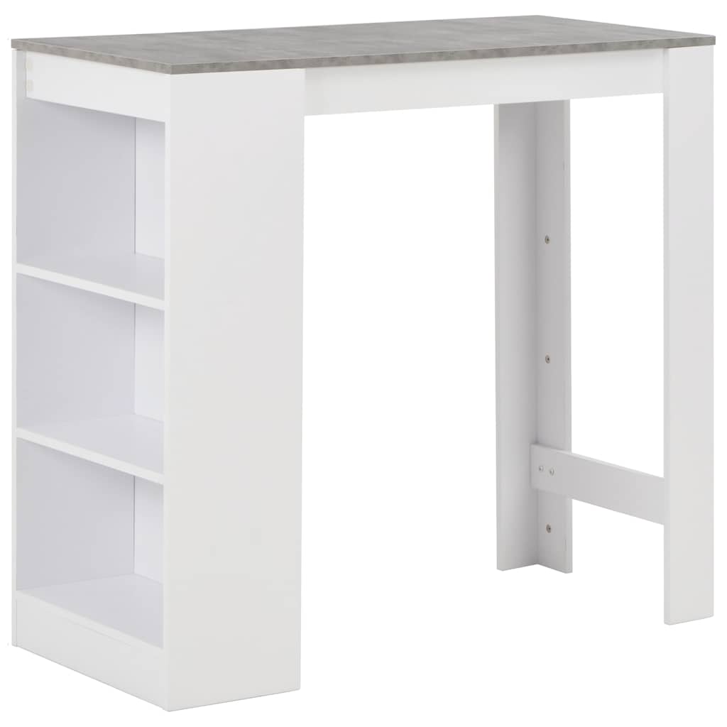 Vidaxl bartafel met schap 110x50x103 cm wit