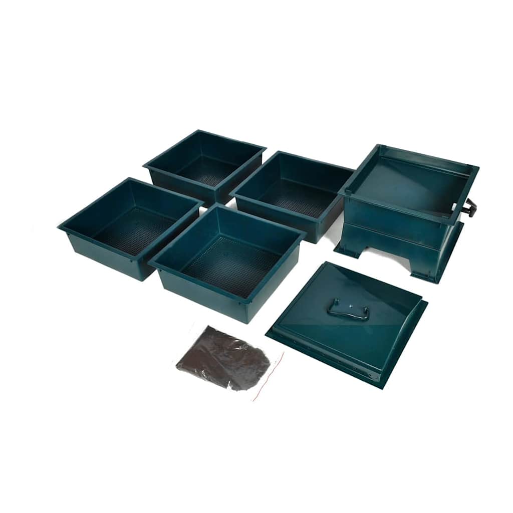 Vidaxl wormenbak 4-laags 42x42x60 cm