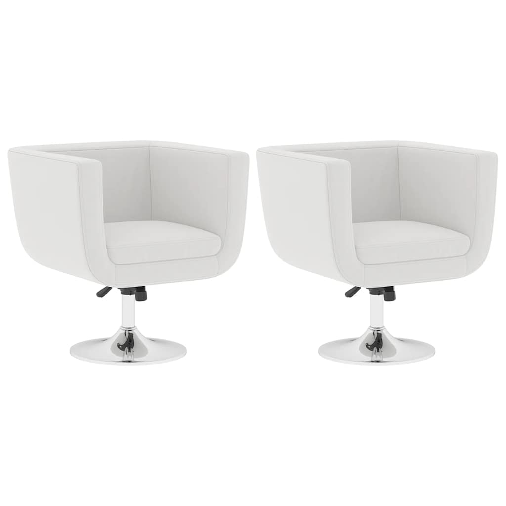 Vidaxl barstoelen 2 st kunstleer wit