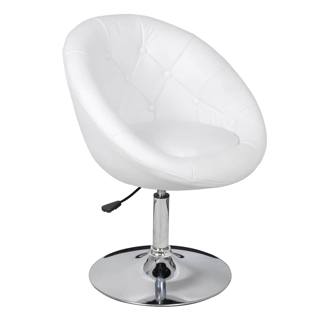 Vidaxl barstoelen 2 st kunstleer wit