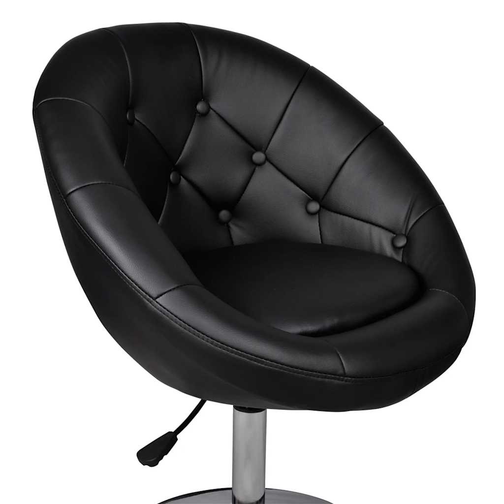 Vidaxl barstoelen 2 st kunstleer zwart