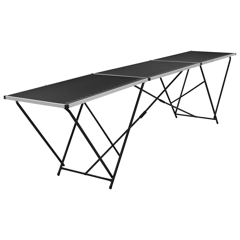 Vidaxl behangtafel inklapbaar 300x60x78 cm mdf en aluminium