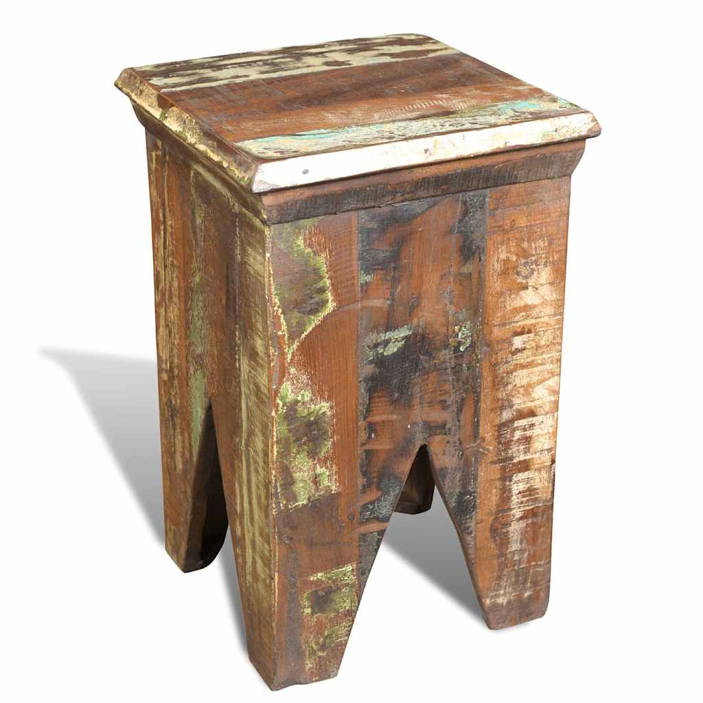 Vidaxl kruk massief gerecycled hout